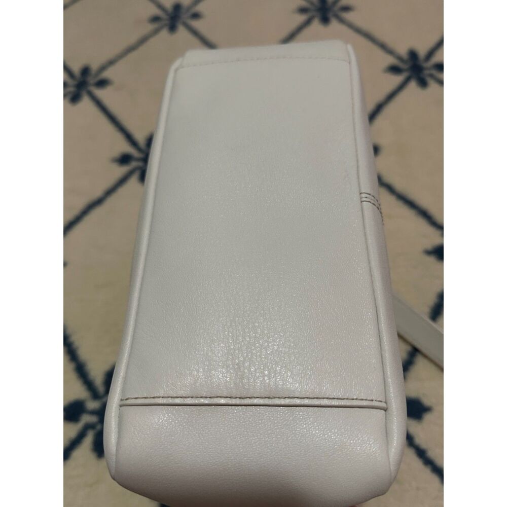 Coach Vintage Y2K Pleated Baguette Mini Hobo Purse Shoulder Bag - White - Picture 4 of 9